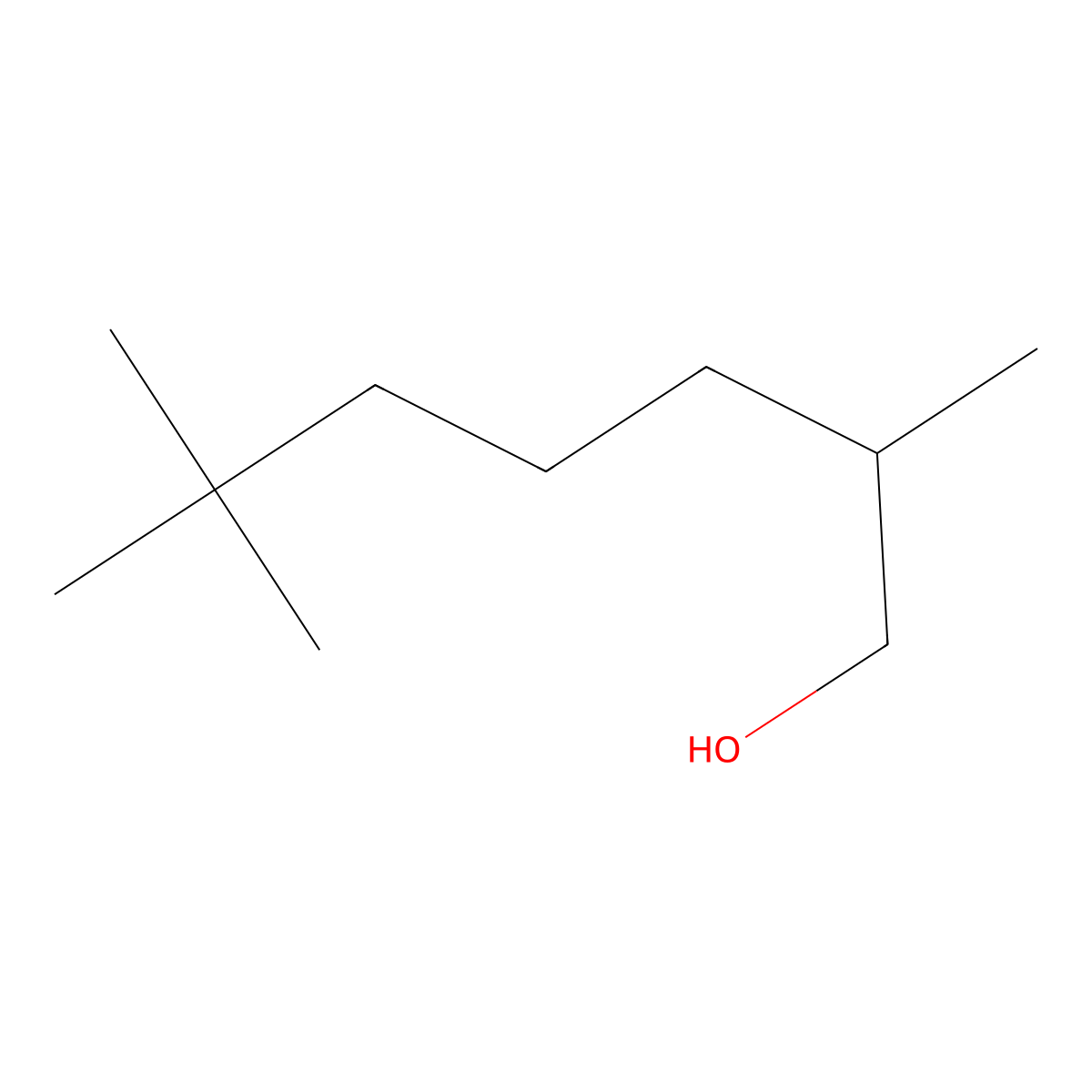 2,6,6-Trimethylheptan-1-ol molecular structure, CAS 1340268-30-5