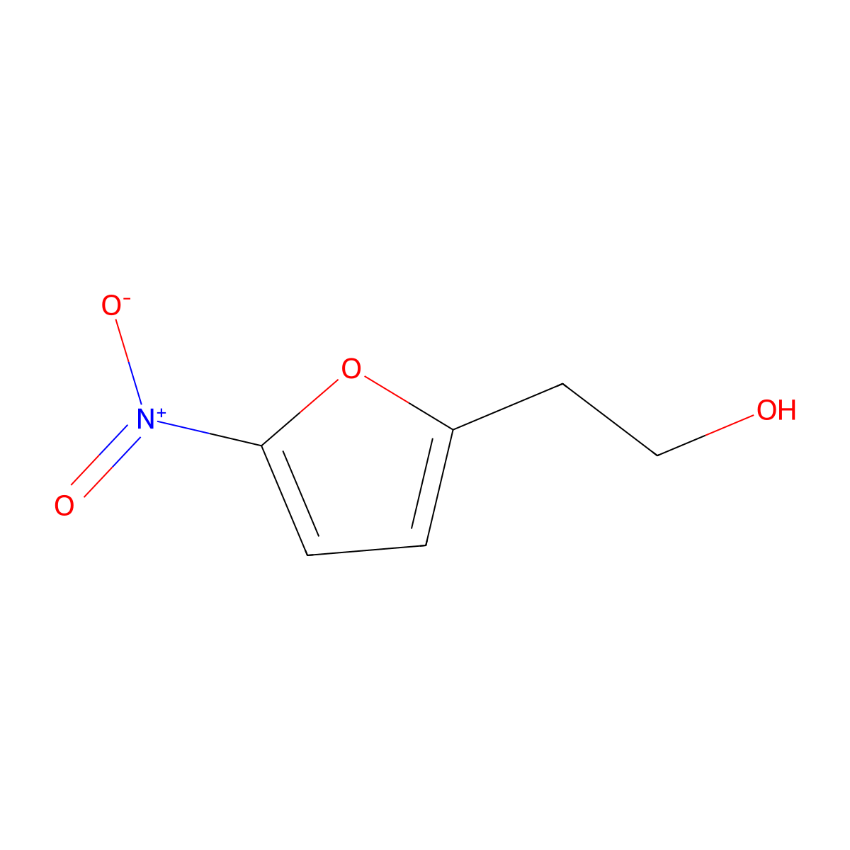 2-(5-Nitrofuran-2-yl)ethan-1-ol molecular structure, CAS 1340270-51-0