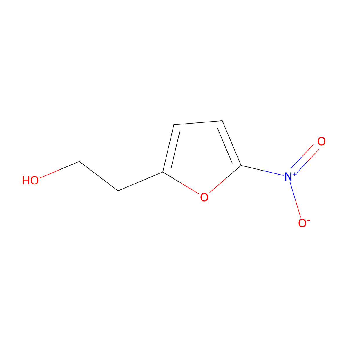 2-(5-Nitrofuran-2-yl)ethan-1-ol molecular structure, CAS 1340270-51-0