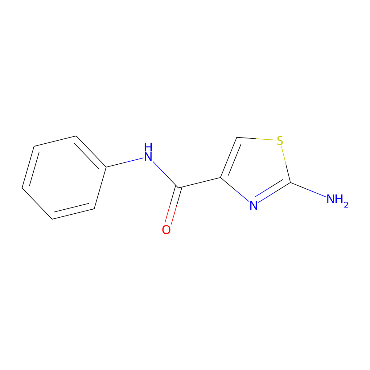 2-amino-N-phenyl-1,3-thiazole-4-carboxamide molecular structure, CAS 1340272-93-6