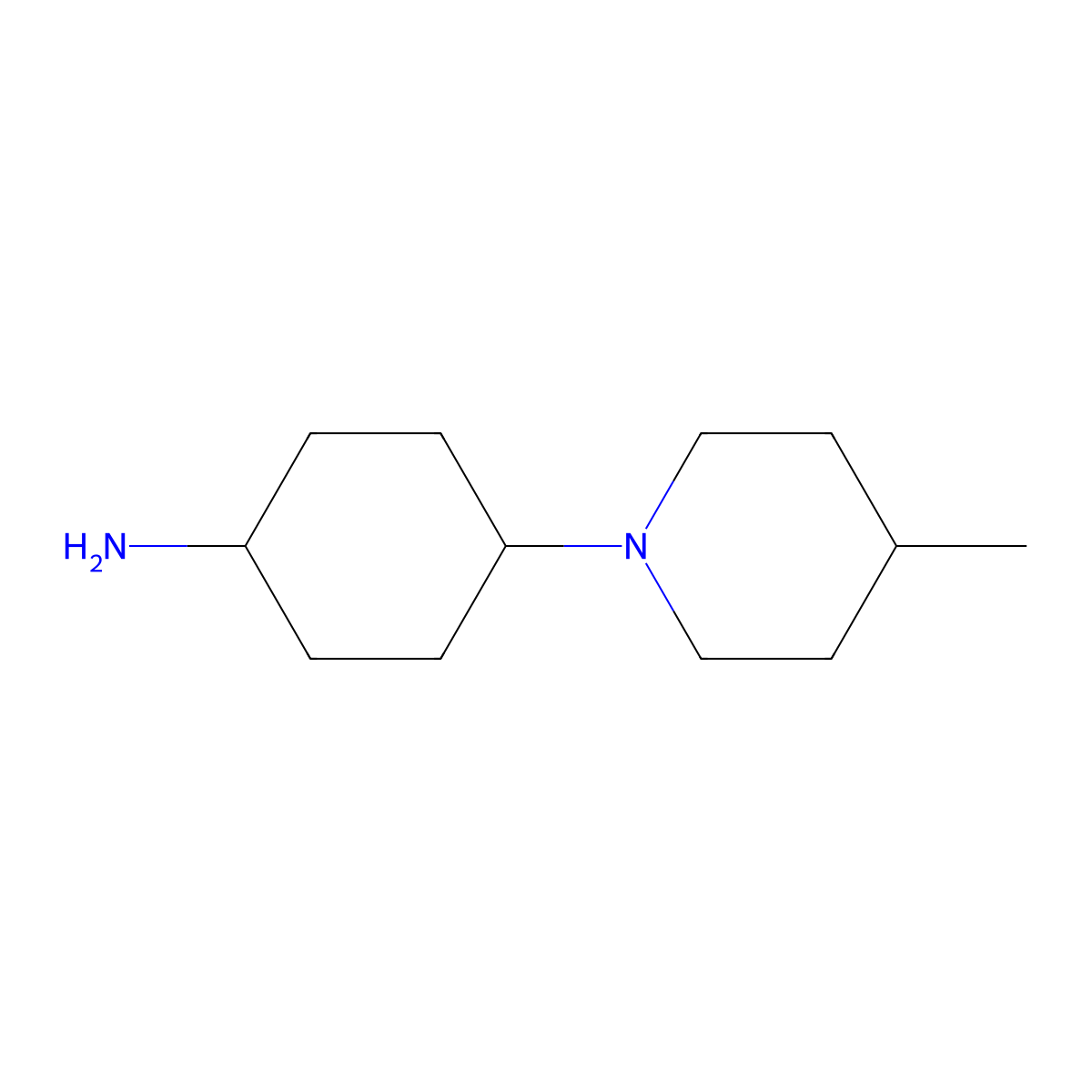 4-(4-Methylpiperidin-1-yl)cyclohexan-1-amine molecular structure, CAS 1340279-09-5