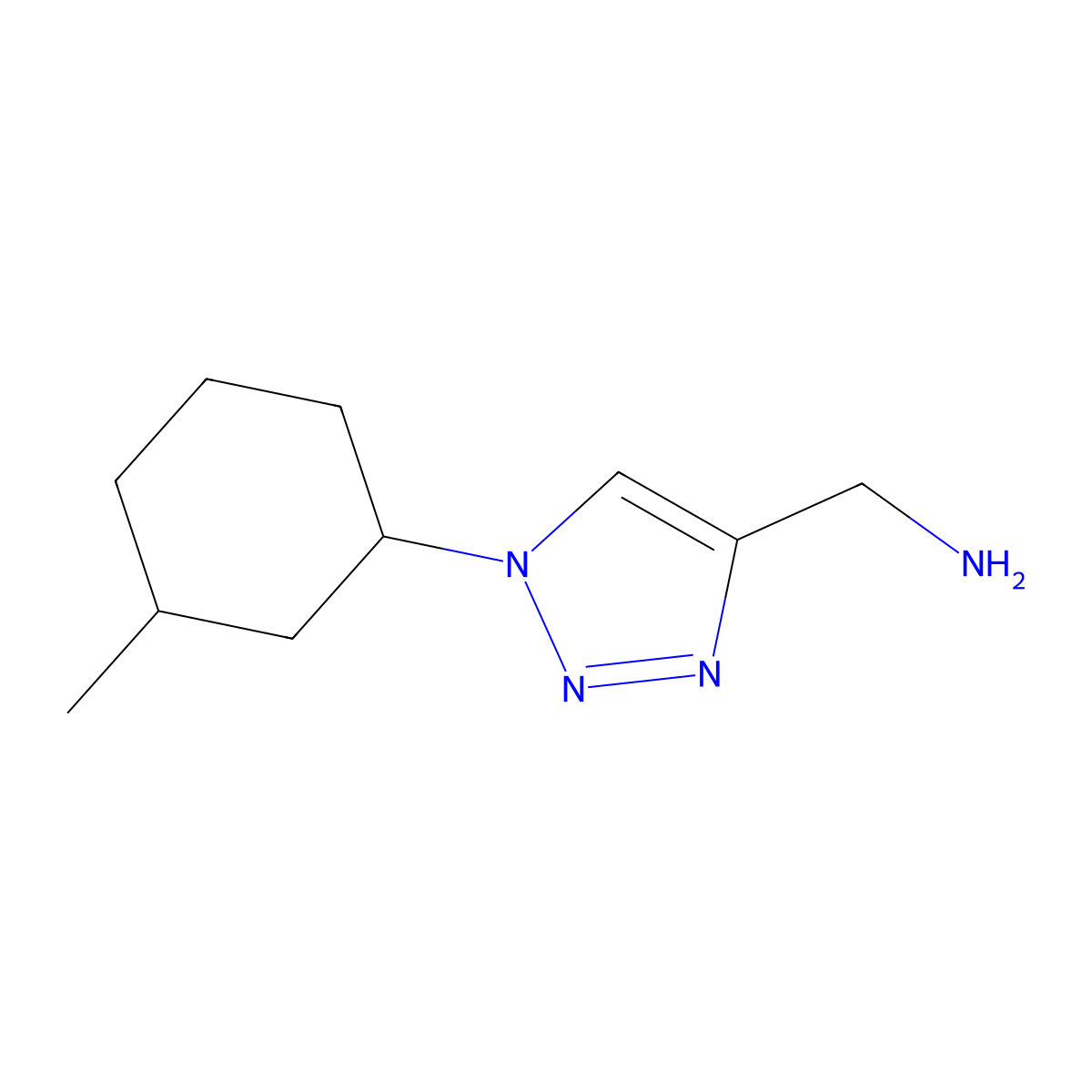 (1-(3-Methylcyclohexyl)-1h-1,2,3-triazol-4-yl)methanamine molecular structure, CAS 1340280-64-9