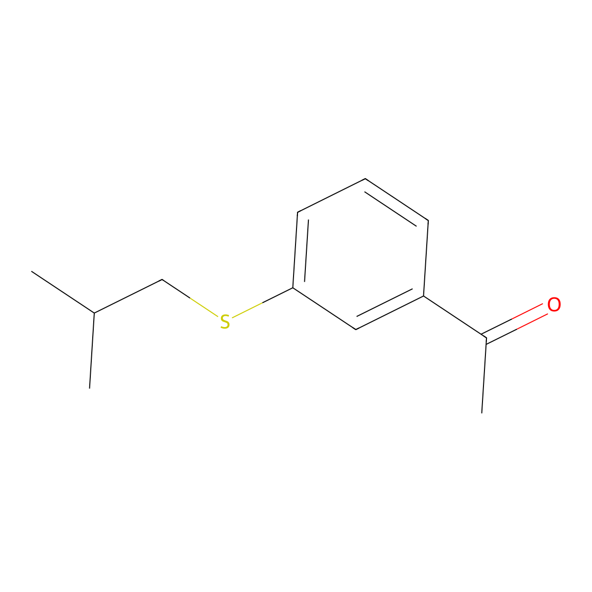 3'-(iso-Butylthio)acetophenone molecular structure, CAS 1340283-22-8