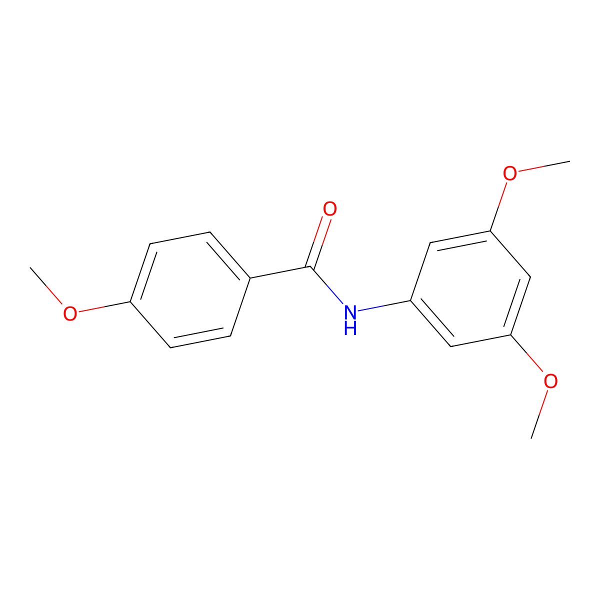 N-(3,5-dimethoxyphenyl)-4-methoxybenzamide molecular structure, CAS 134029-84-8