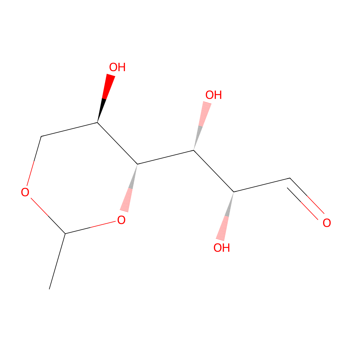 4,6-O-ethylidene-D-glucose molecular structure, CAS 13403-24-2