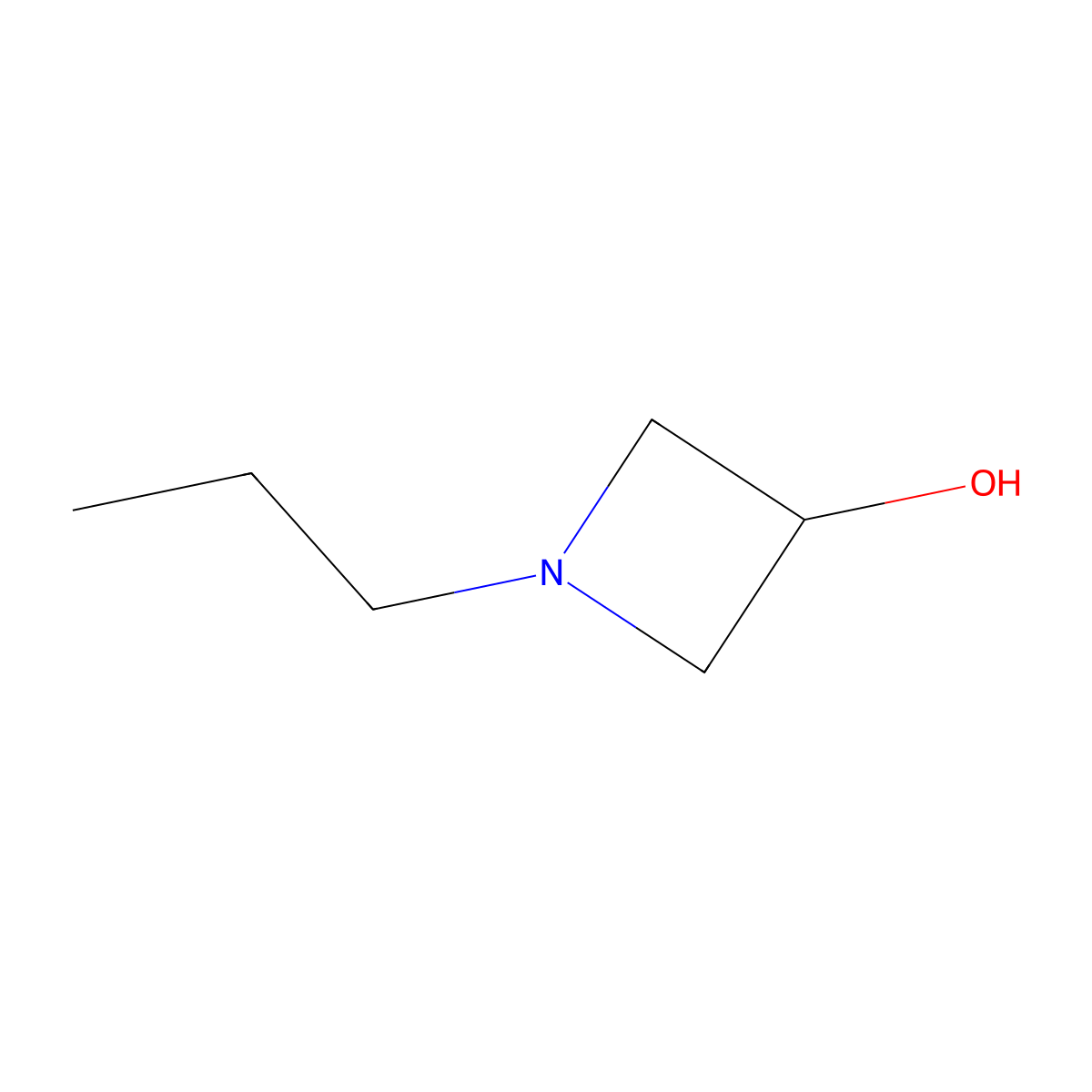 1-Propylazetidin-3-ol molecular structure, CAS 1340301-52-1