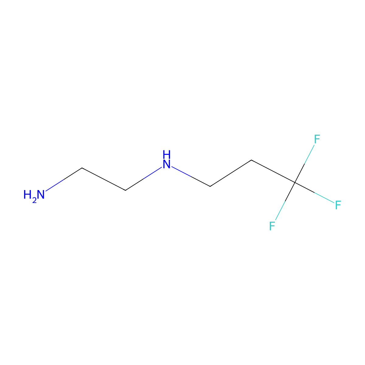(2-Aminoethyl)(3,3,3-trifluoropropyl)amine molecular structure, CAS 1340301-80-5