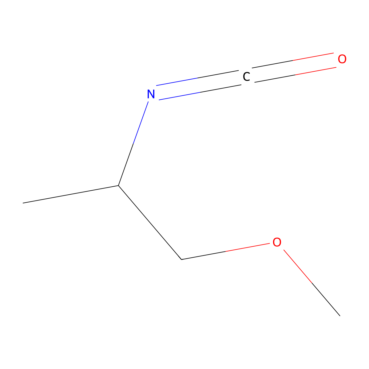 2-Isocyanato-1-methoxypropane molecular structure, CAS 1340303-93-6