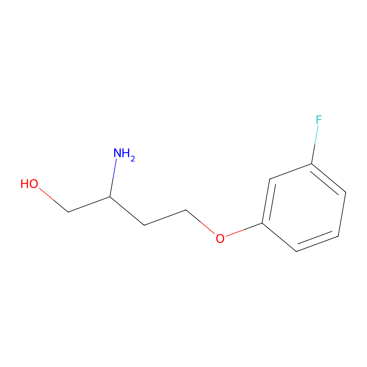 2-Amino-4-(3-fluorophenoxy)butan-1-ol molecular structure, CAS 1340306-63-9