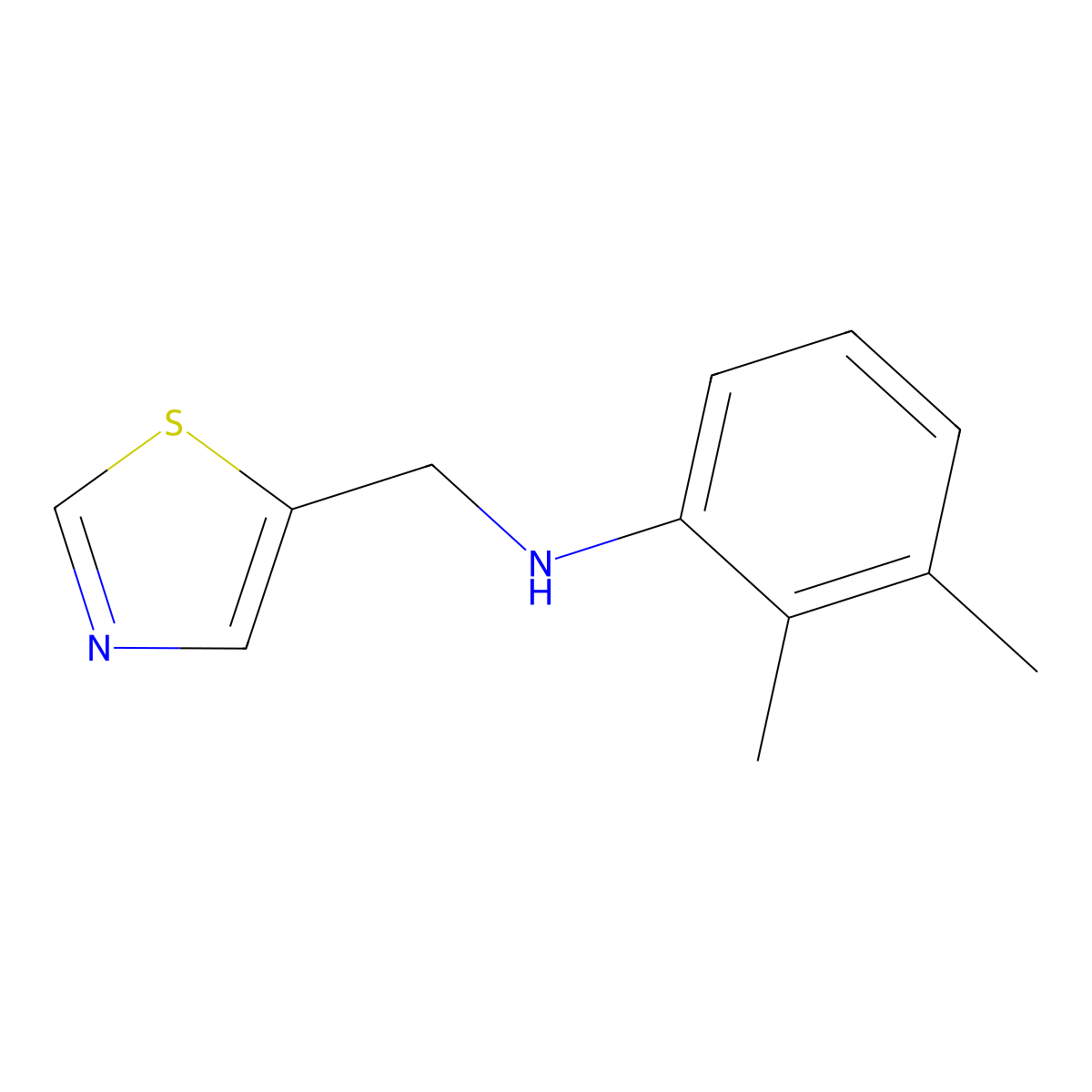 2,3-Dimethyl-N-(thiazol-5-ylmethyl)aniline molecular structure, CAS 1340312-07-3