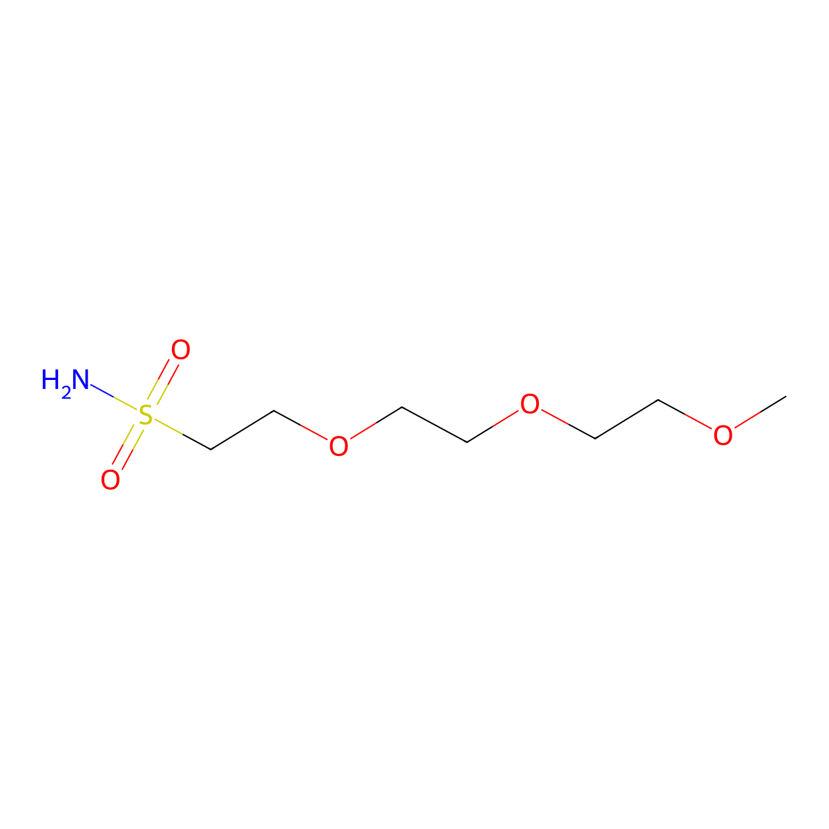2-[2-(2-Methoxyethoxy)ethoxy]ethane-1-sulfonamide molecular structure, CAS 1340316-81-5