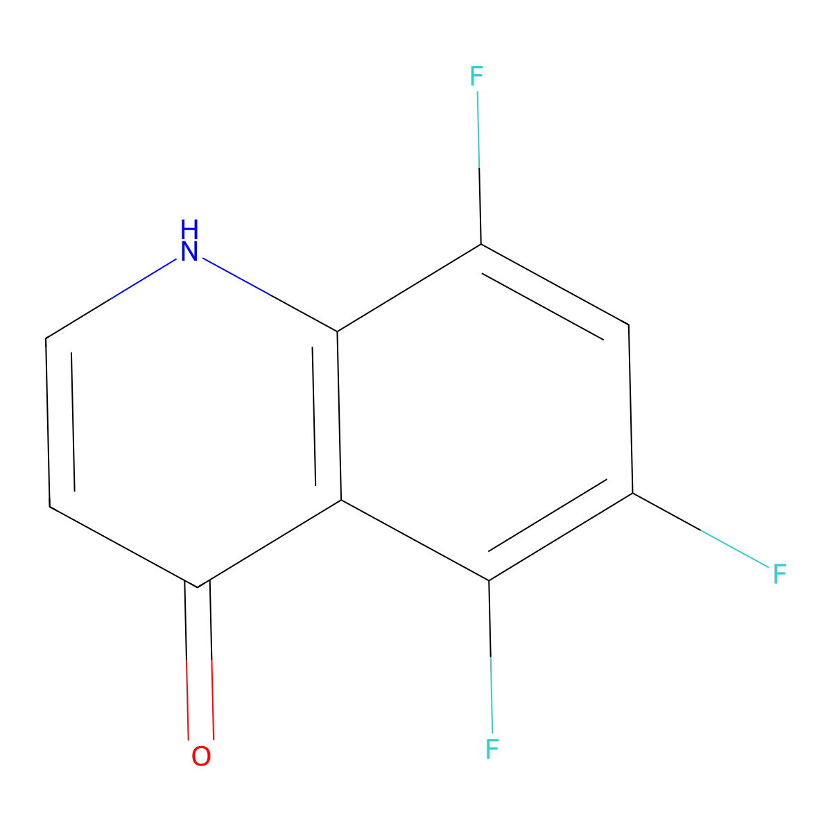 5,6,8-Trifluoroquinolin-4-ol molecular structure, CAS 1340326-14-8