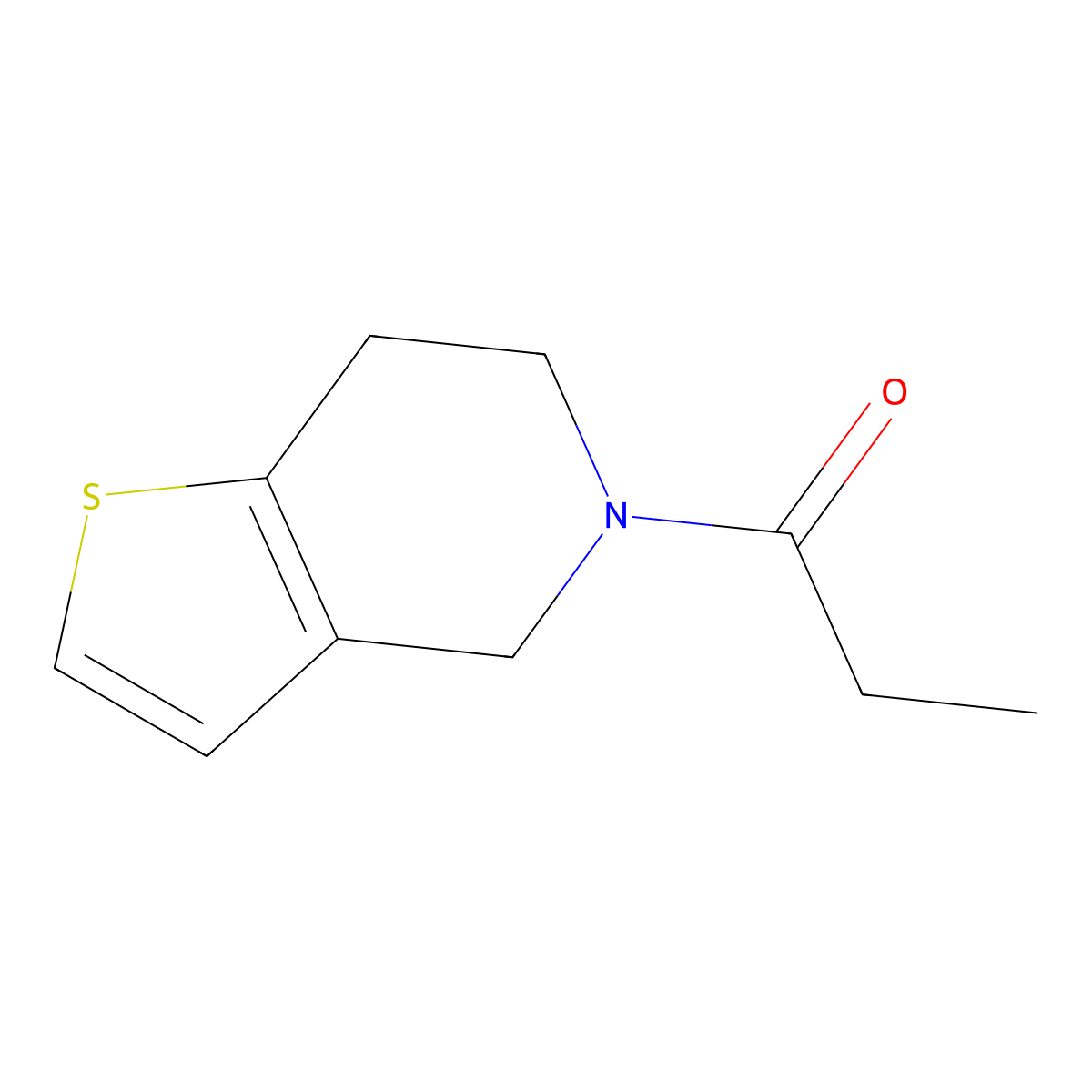 1-(6,7-dihydrothieno[3,2-c]pyridin-5(4H)-yl)propan-1-one molecular structure, CAS 1340328-67-7