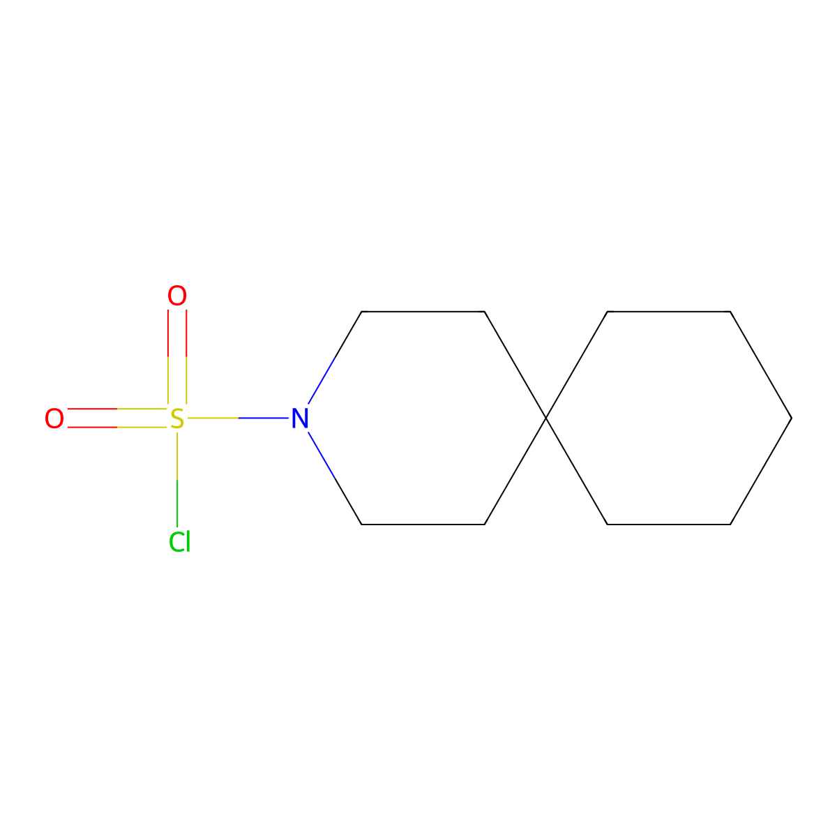 3-Azaspiro[5.5]undecane-3-sulfonyl chloride molecular structure, CAS 1340329-50-1