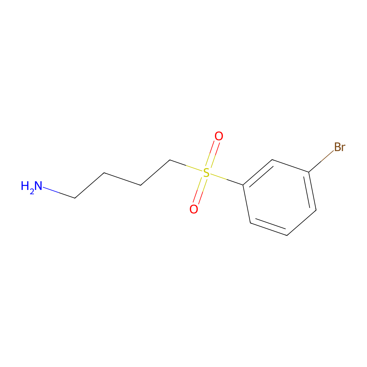 4-(3-Bromobenzenesulfonyl)butan-1-amine molecular structure, CAS 1340333-74-5