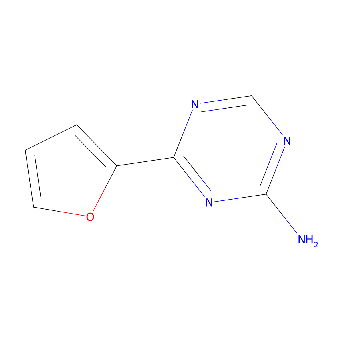 2-Amino-4-furyl-sym-triazine molecular structure, CAS 1340335-63-8