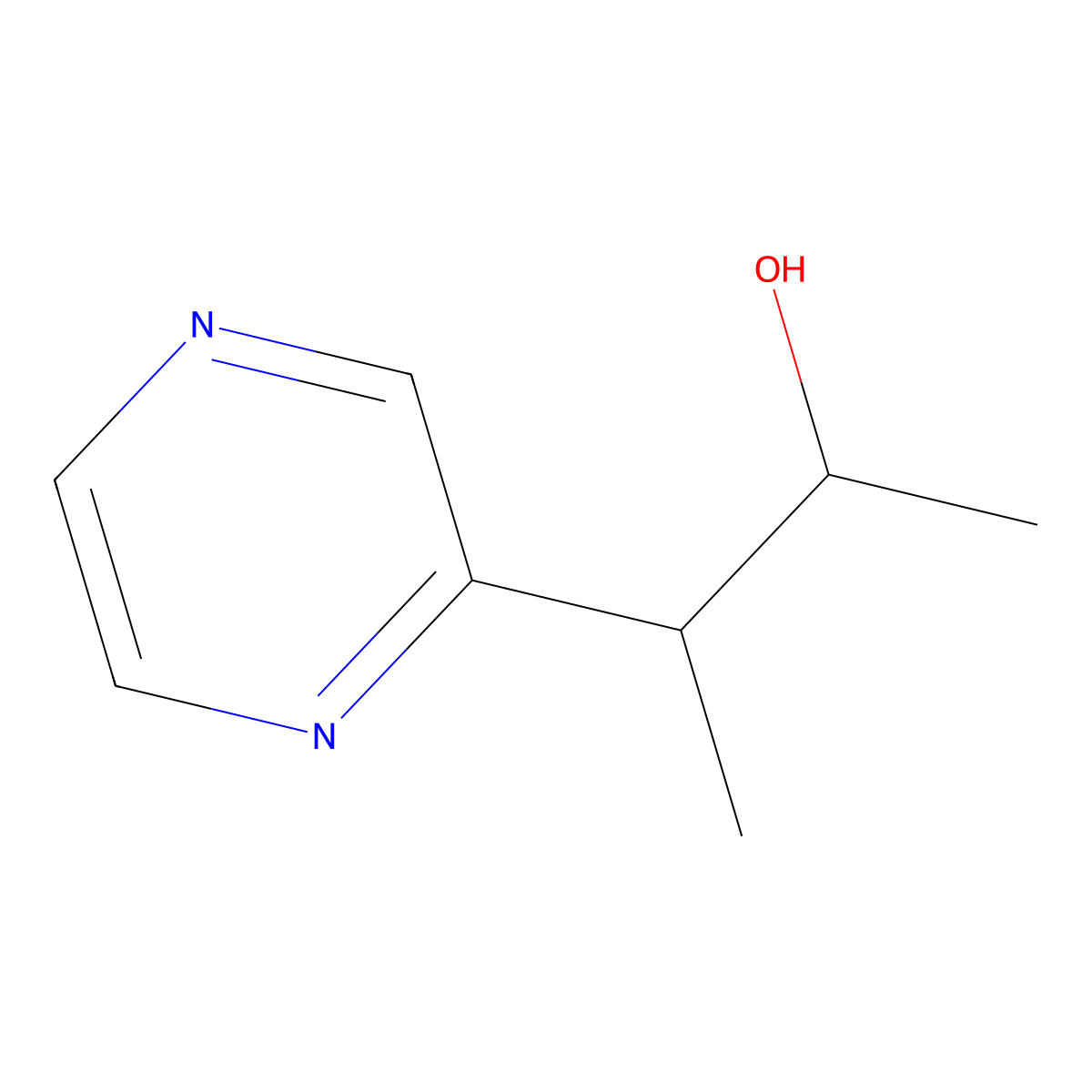 3-(Pyrazin-2-yl)butan-2-ol molecular structure, CAS 1340339-77-6