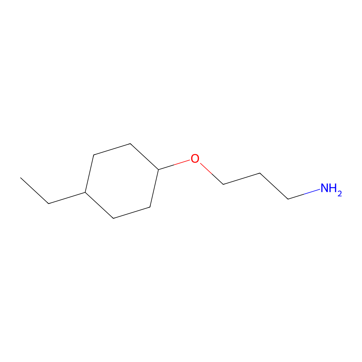 3-((4-Ethylcyclohexyl)oxy)propan-1-amine molecular structure, CAS 1340354-06-4
