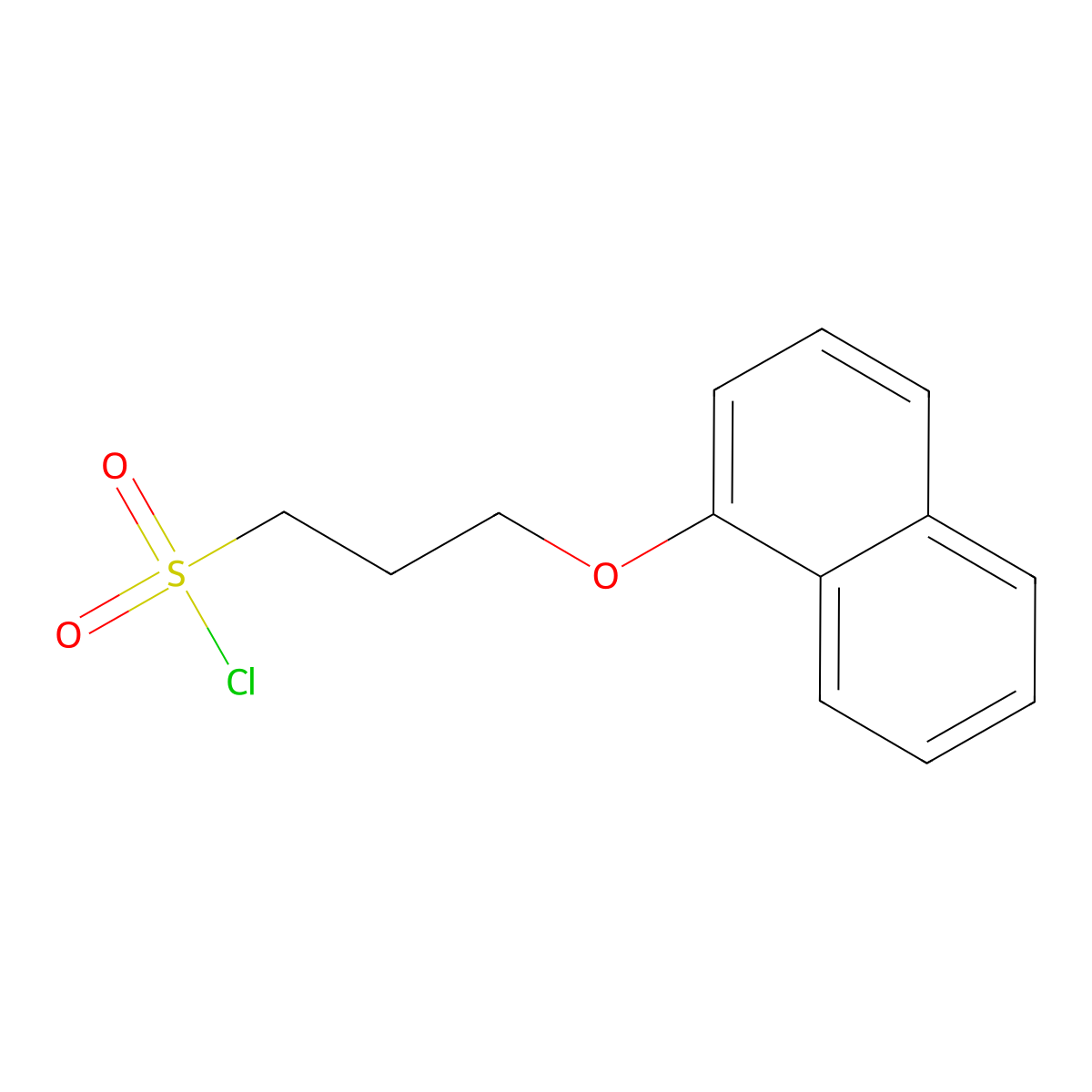 3-(Naphthalen-1-yloxy)propane-1-sulfonyl chloride molecular structure, CAS 1340356-70-8