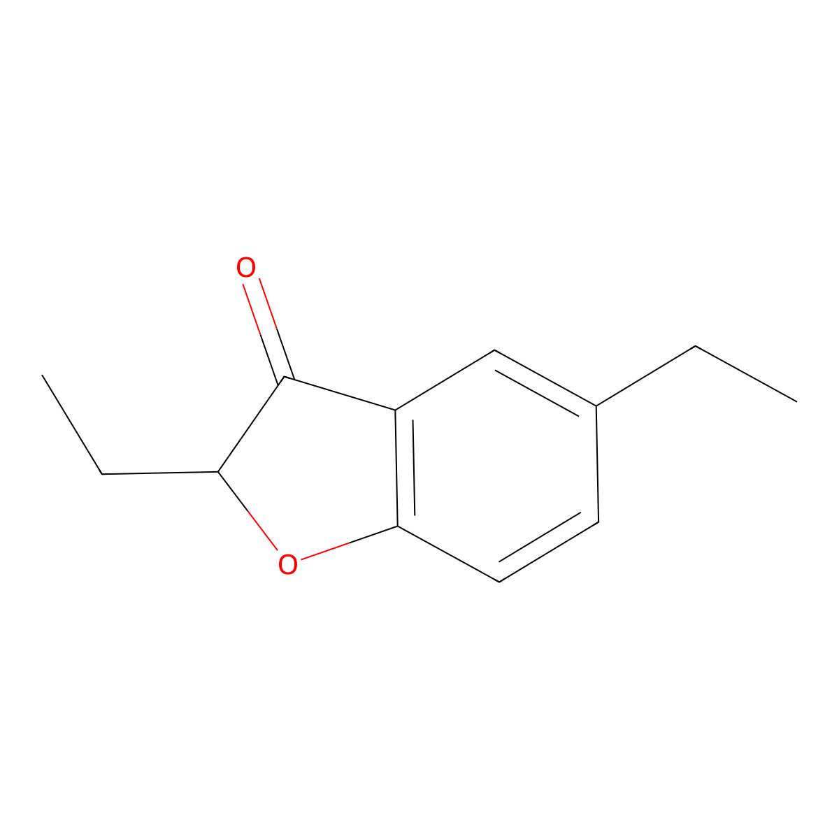 2,5-Diethyl-2,3-dihydro-1-benzofuran-3-one molecular structure, CAS 1340362-96-0