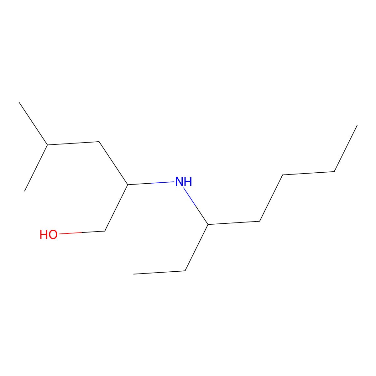 2-[(Heptan-3-yl)amino]-4-methylpentan-1-ol molecular structure, CAS 1340366-64-4