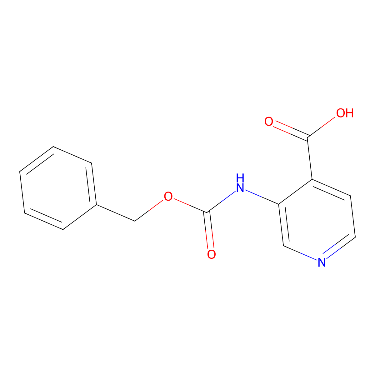 3-(((Benzyloxy)carbonyl)amino)isonicotinic acid molecular structure, CAS 1340368-26-4