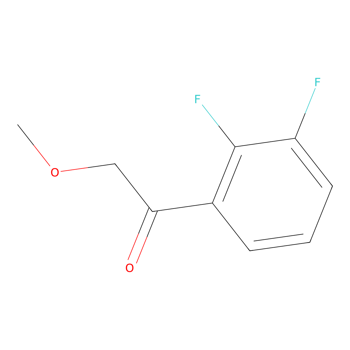 1-(2,3-Difluorophenyl)-2-methoxyethanone molecular structure, CAS 1340369-24-5