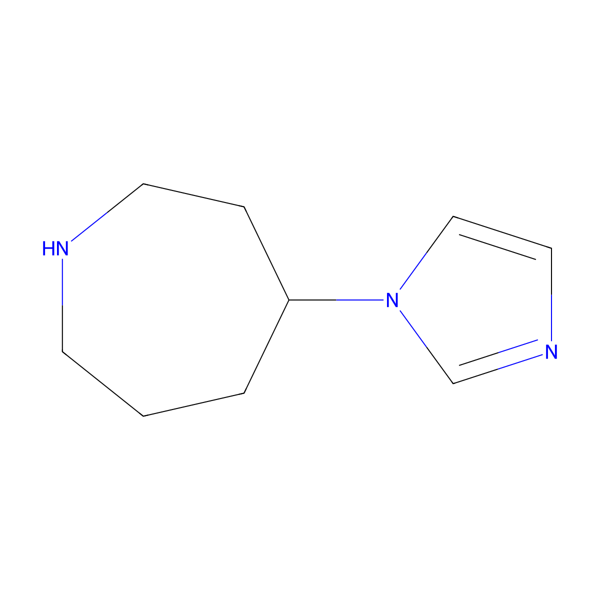 4-(1H-Imidazol-1-yl)azepane dihydrochloride molecular structure, CAS 1340401-21-9
