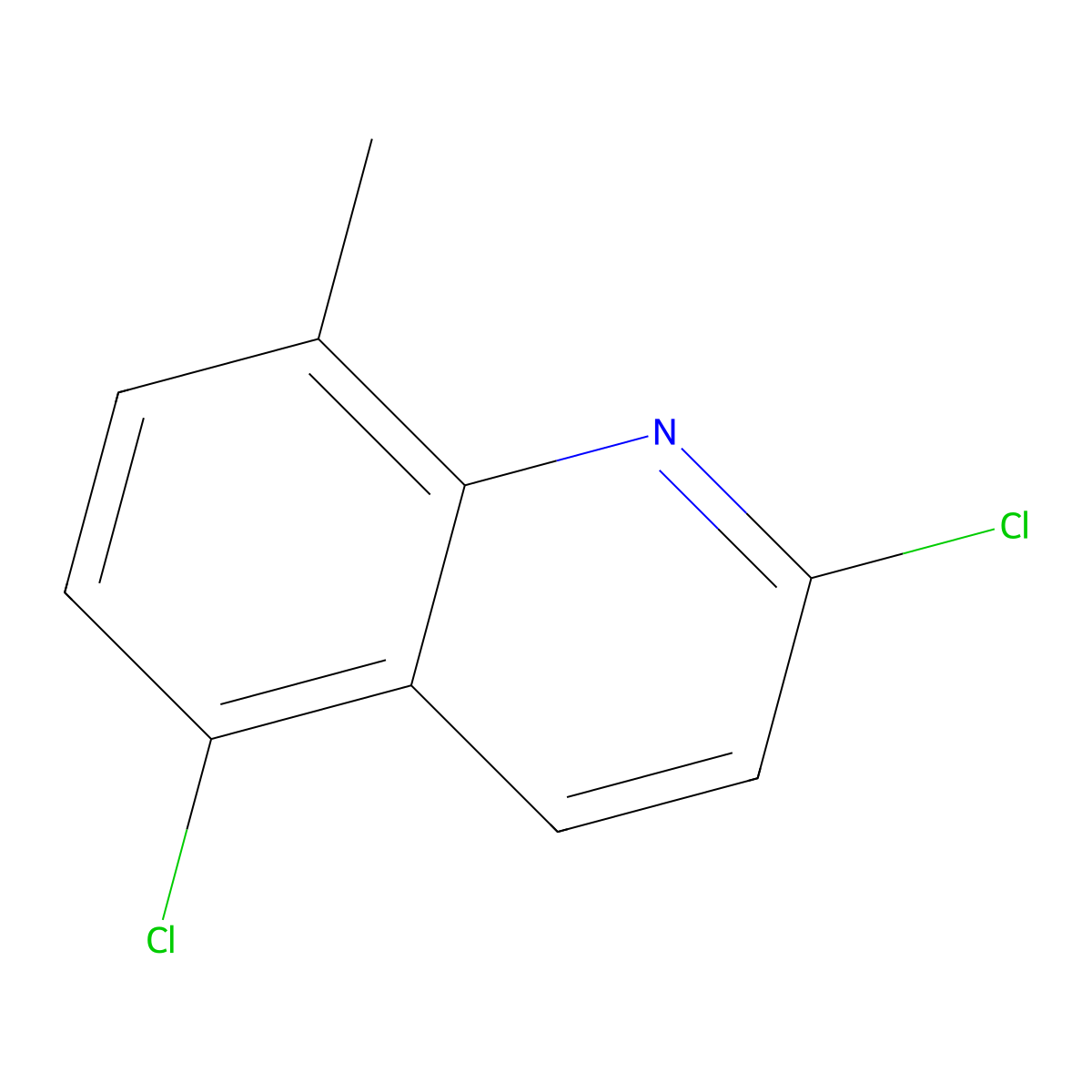 2,5-Dichloro-8-methylquinoline molecular structure, CAS 1340414-32-5