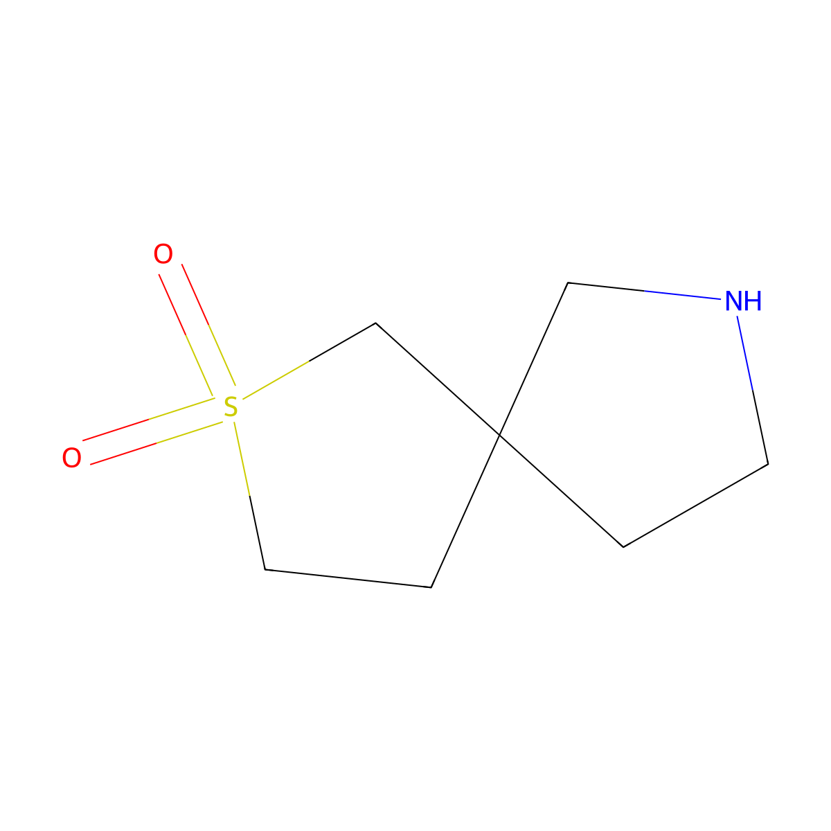 2-Thia-7-azaspiro[4.4]nonane 2,2-dioxide molecular structure, CAS 1340417-29-9
