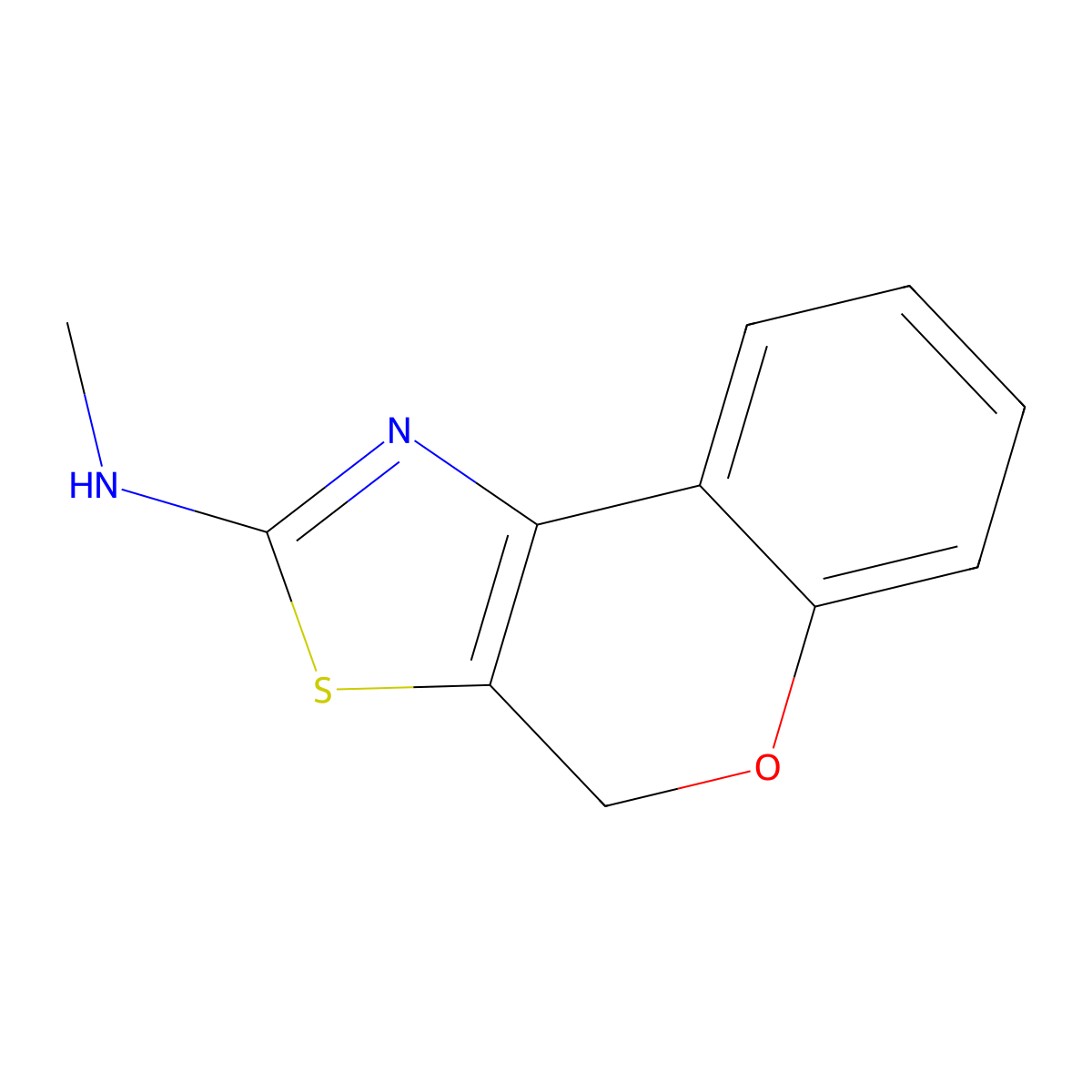 N-methyl-4H-chromeno[4,3-d][1,3]thiazol-2-amine molecular structure, CAS 1340419-78-4