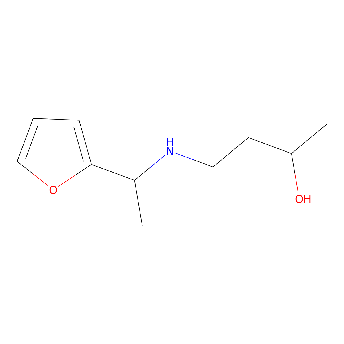 4-{[1-(Furan-2-yl)ethyl]amino}butan-2-ol molecular structure, CAS 1340421-54-6