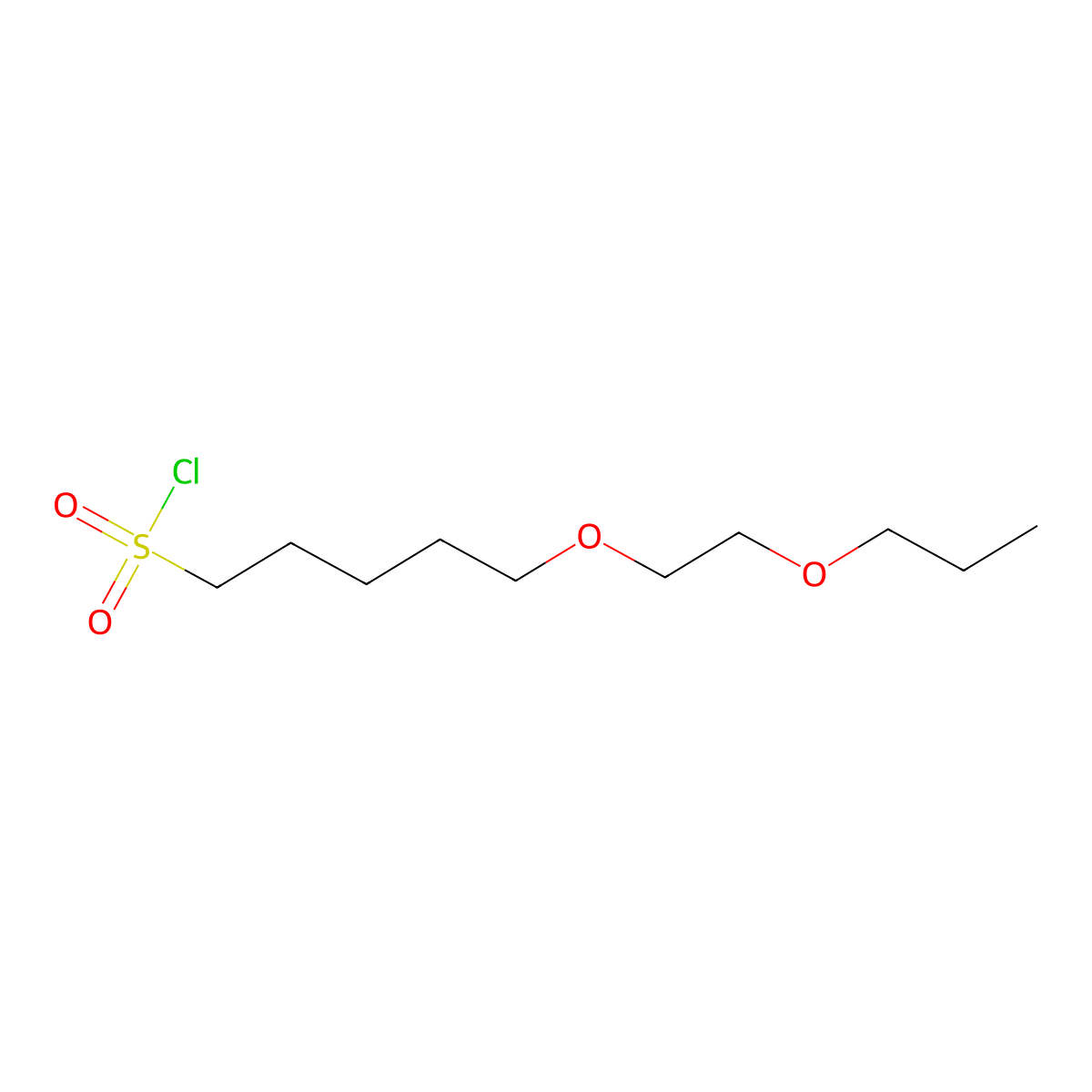 5-(2-Propoxyethoxy)pentane-1-sulfonyl chloride molecular structure, CAS 1340424-61-4