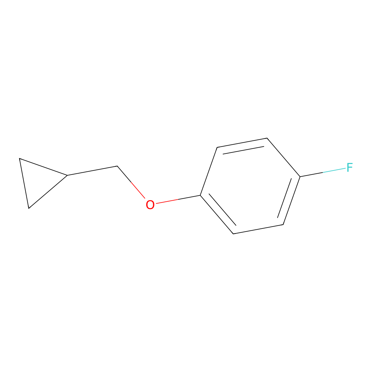 1-(Cyclopropylmethoxy)-4-fluorobenzene molecular structure, CAS 1340425-85-5