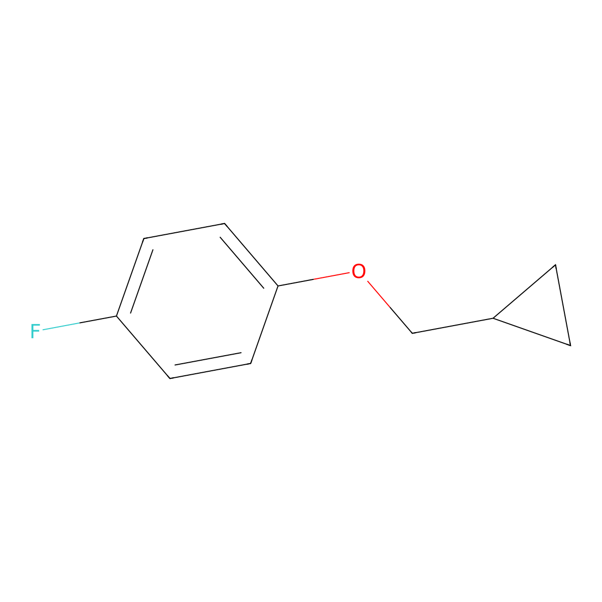1-(Cyclopropylmethoxy)-4-fluorobenzene molecular structure, CAS 1340425-85-5