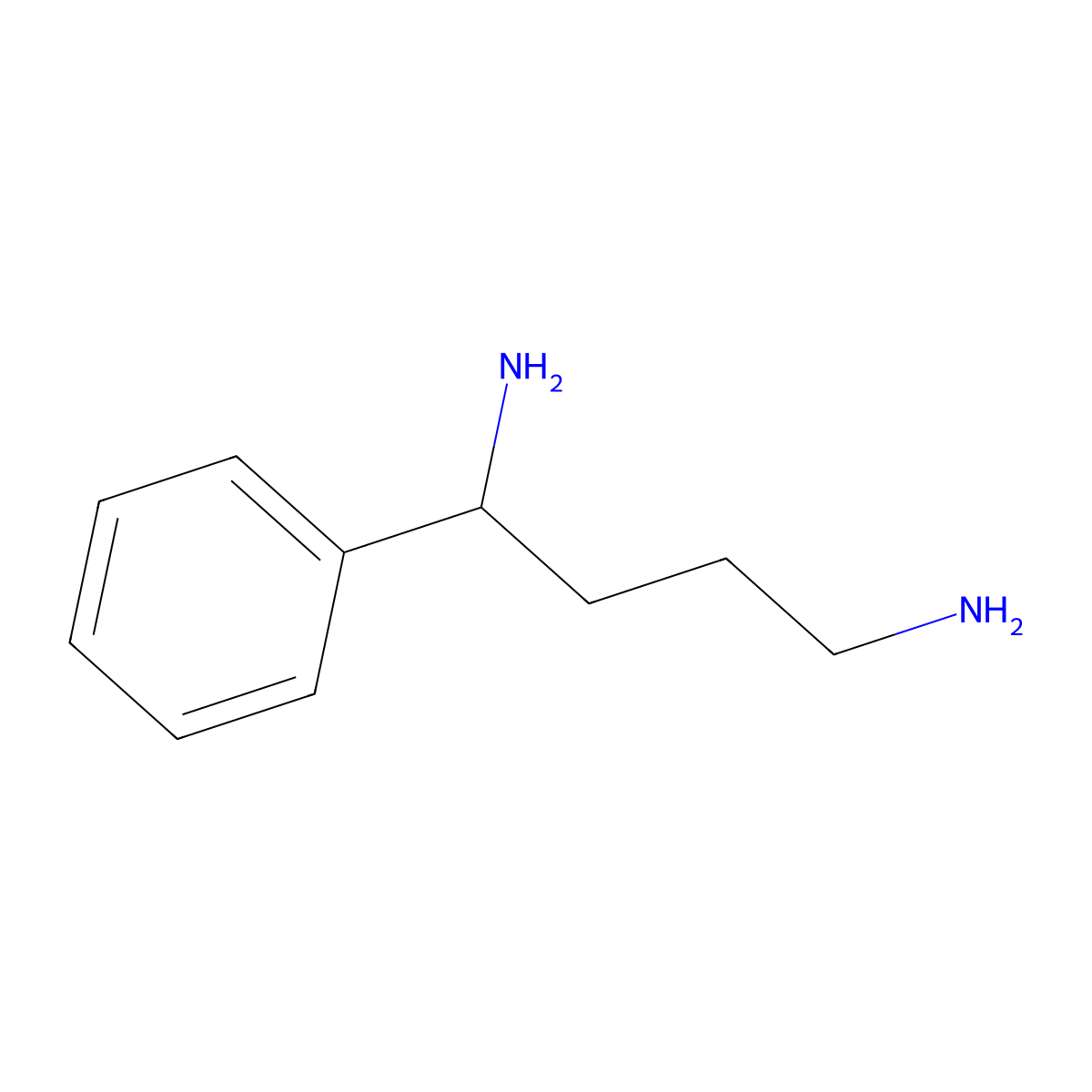 1-Phenylbutane-1,4-diamine molecular structure, CAS 1340429-21-1