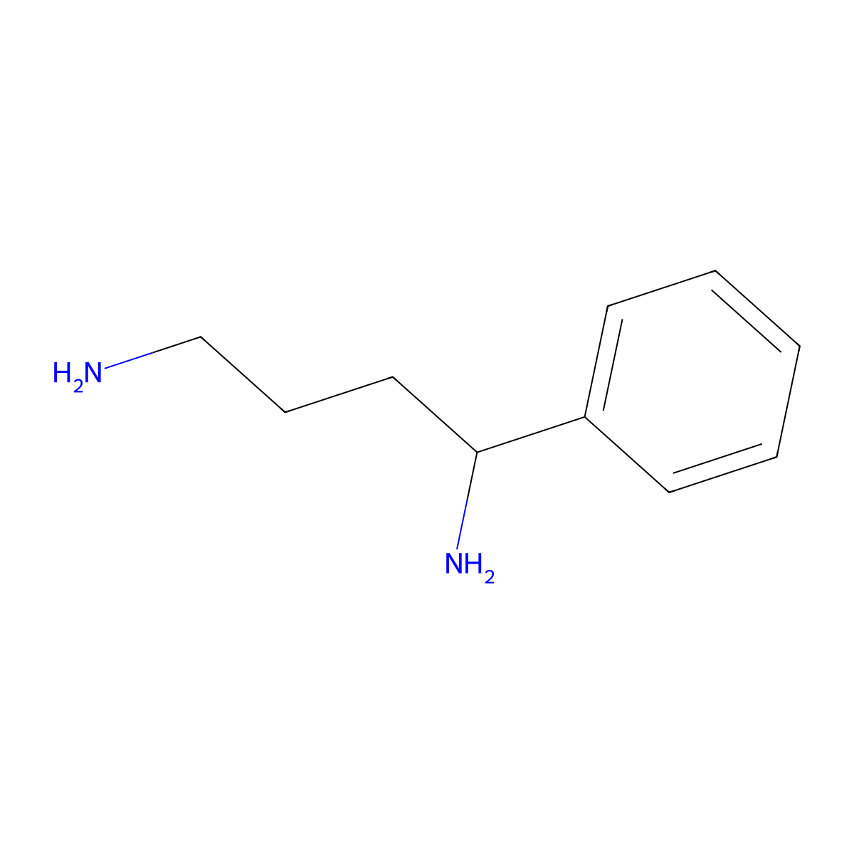 1-Phenylbutane-1,4-diamine molecular structure, CAS 1340429-21-1