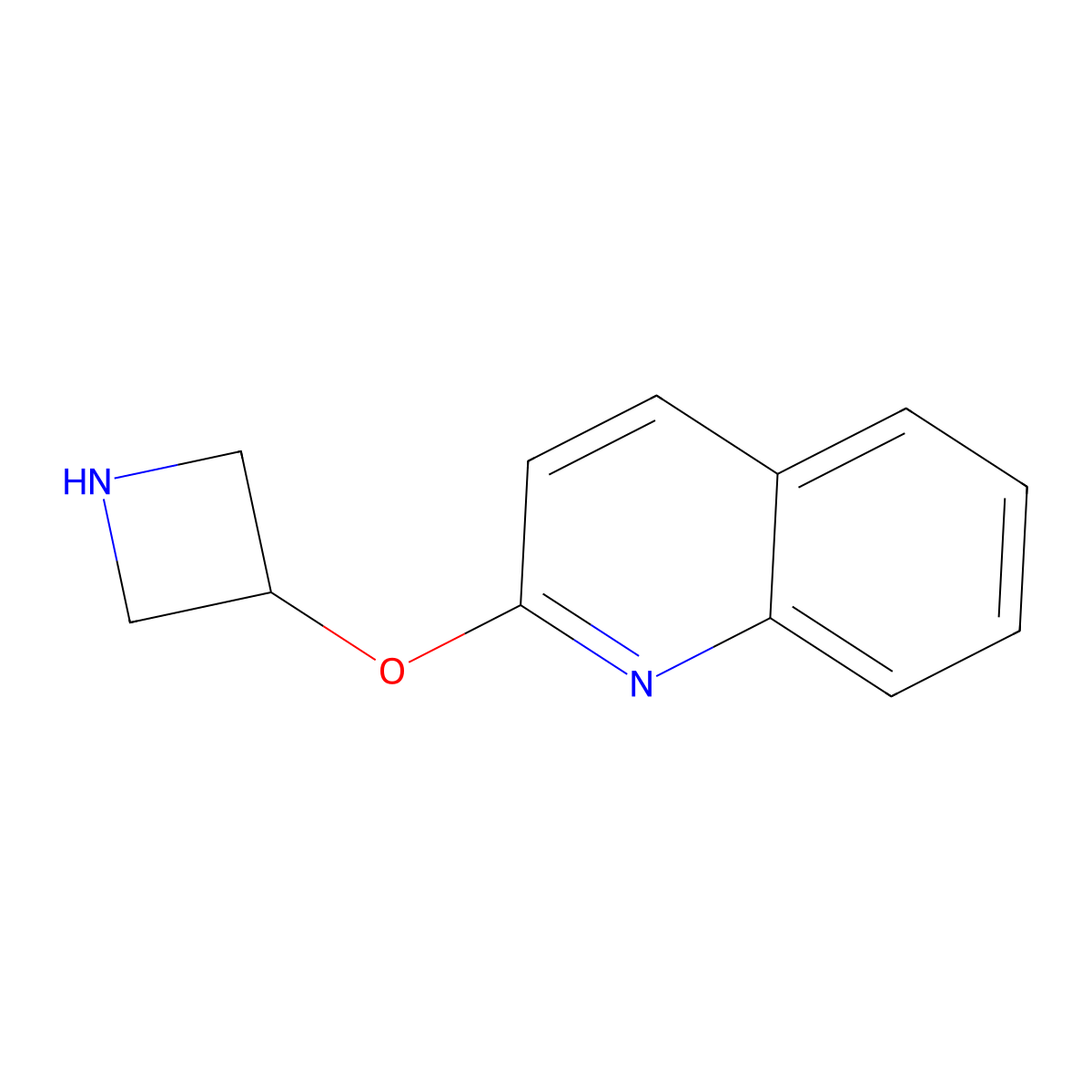 2-(Azetidin-3-yloxy)quinoline molecular structure, CAS 1340435-27-9