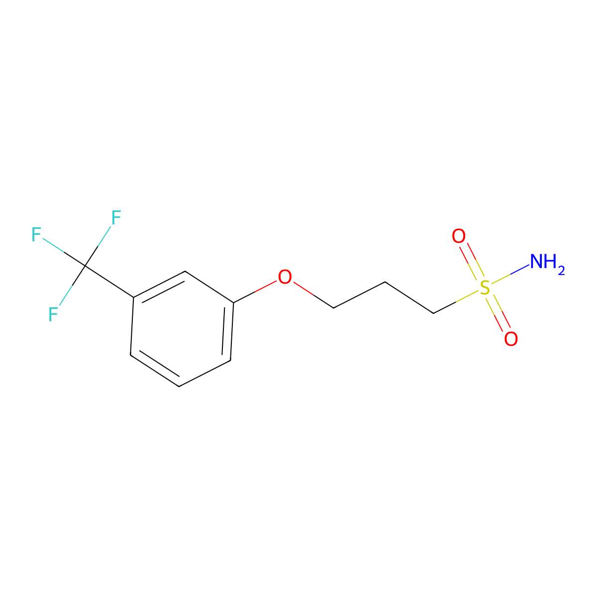 3-[3-(Trifluoromethyl)phenoxy]propane-1-sulfonamide molecular structure, CAS 1340438-52-9
