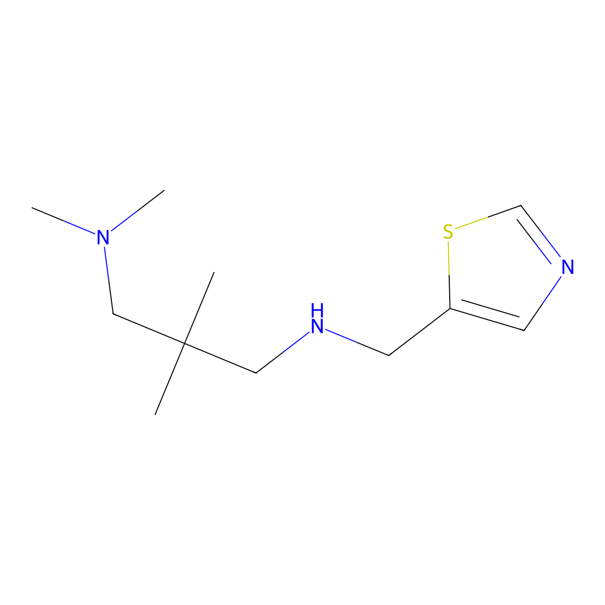 [3-(Dimethylamino)-2,2-dimethylpropyl][(1,3-thiazol-5-yl)methyl]amine molecular structure, CAS 1340440-96-1