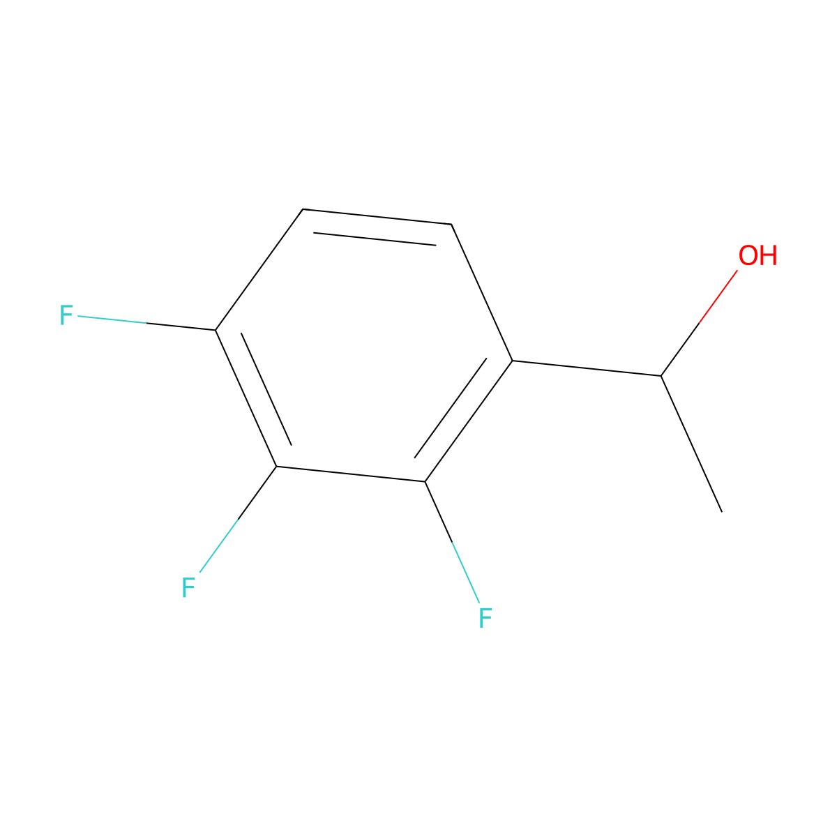 1-(2,3,4-Trifluorophenyl)ethanol molecular structure, CAS 1340441-08-8