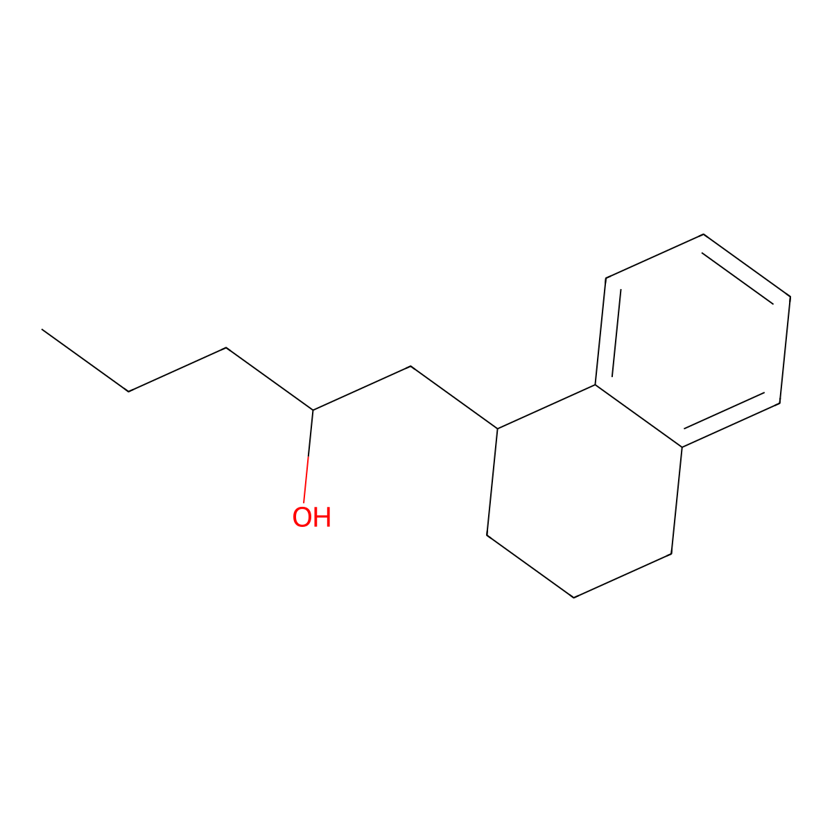 1-(1,2,3,4-Tetrahydronaphthalen-1-yl)pentan-2-ol molecular structure, CAS 1340442-28-5