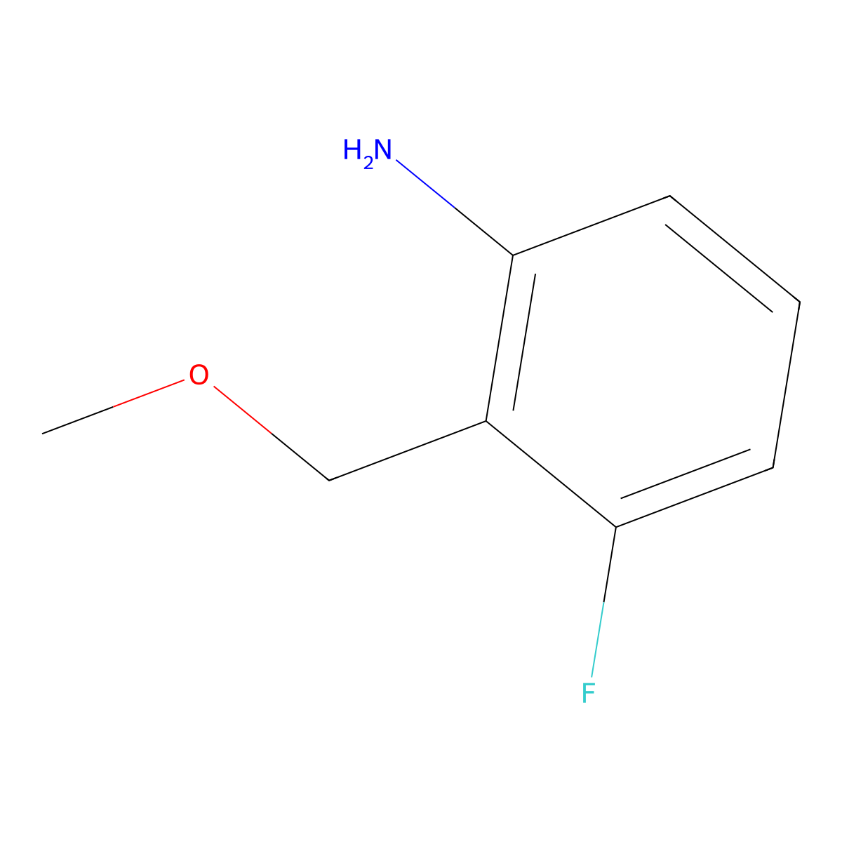 3-Fluoro-2-(methoxymethyl)aniline molecular structure, CAS 1340443-15-3
