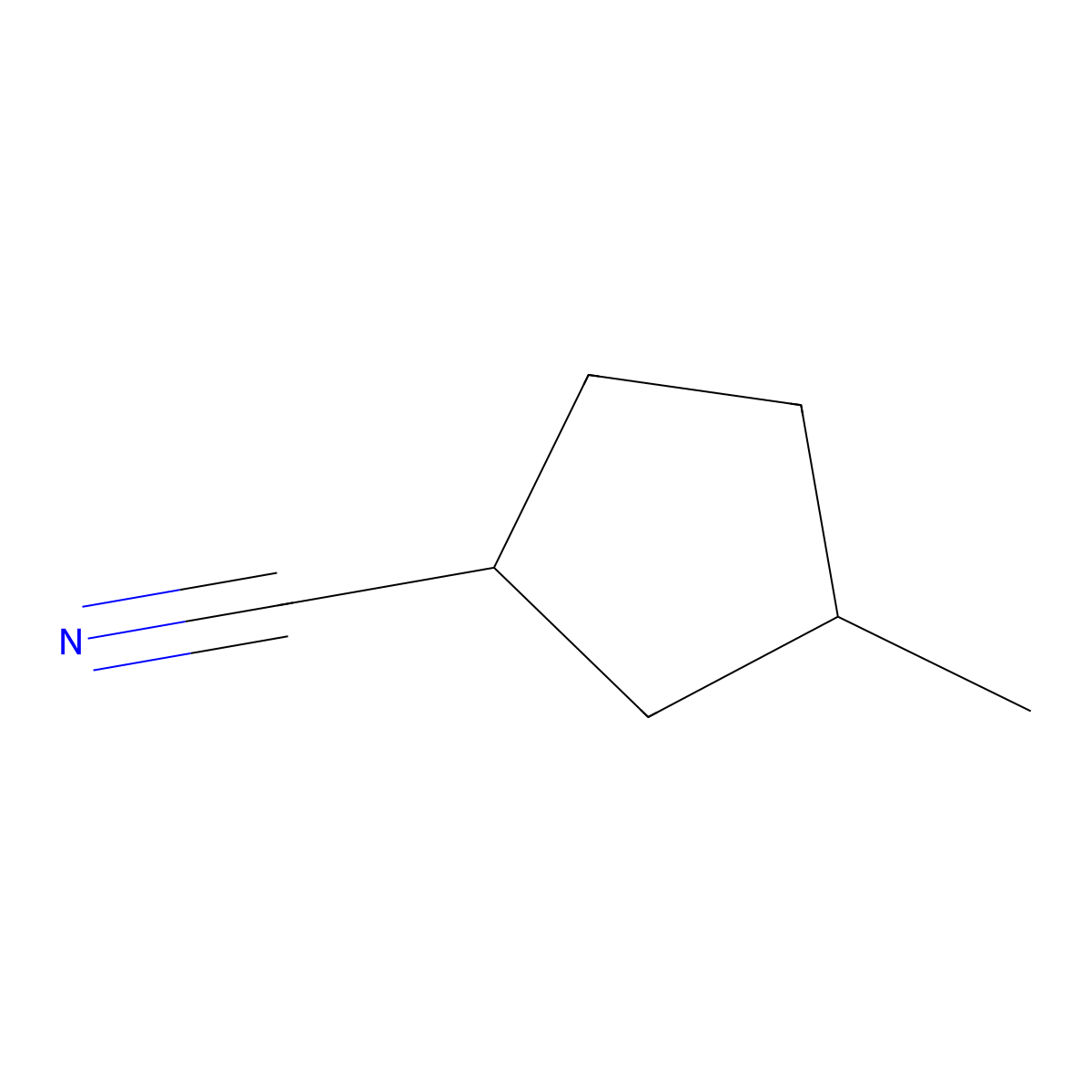 3-Methylcyclopentane-1-carbonitrile molecular structure, CAS 1340446-08-3