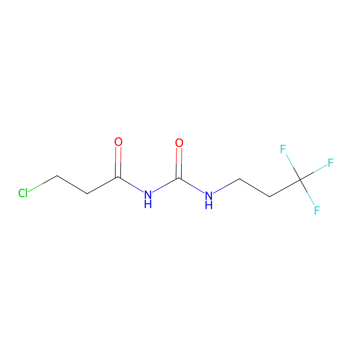 3-(3-Chloropropanoyl)-1-(3,3,3-trifluoropropyl)urea molecular structure, CAS 1340452-19-8