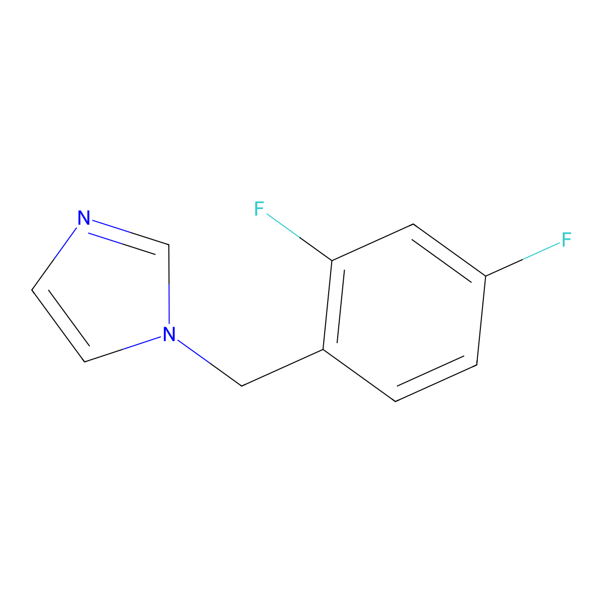 1-(2,4-Difluorobenzyl)imidazole molecular structure, CAS 1340454-54-7