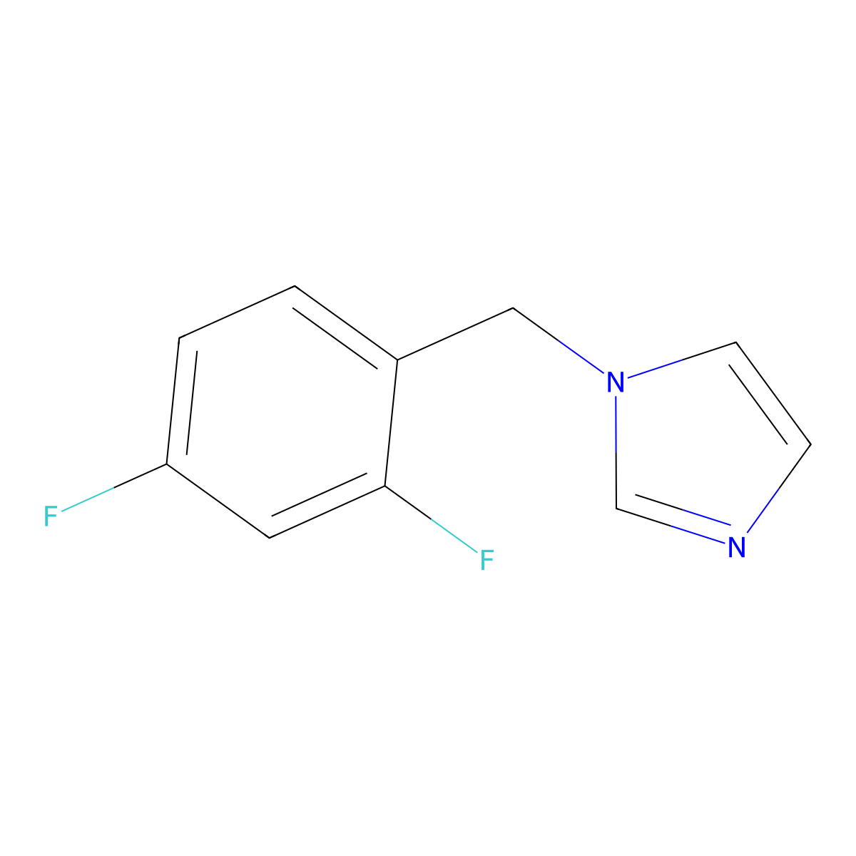 1-(2,4-Difluorobenzyl)imidazole molecular structure, CAS 1340454-54-7