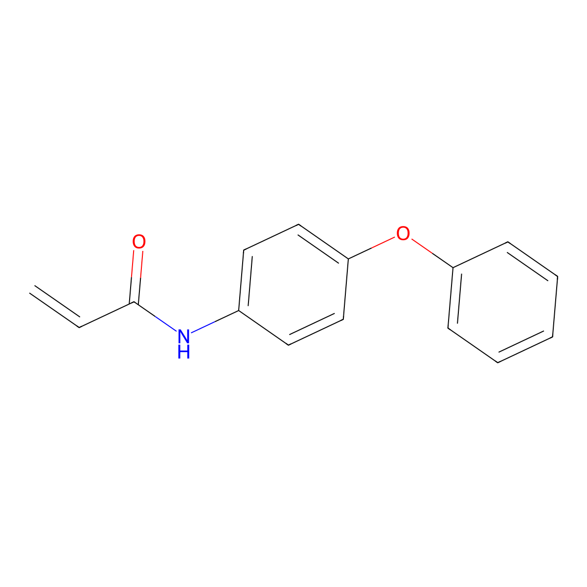 N-(4-phenoxyphenyl)prop-2-enamide molecular structure, CAS 134046-78-9