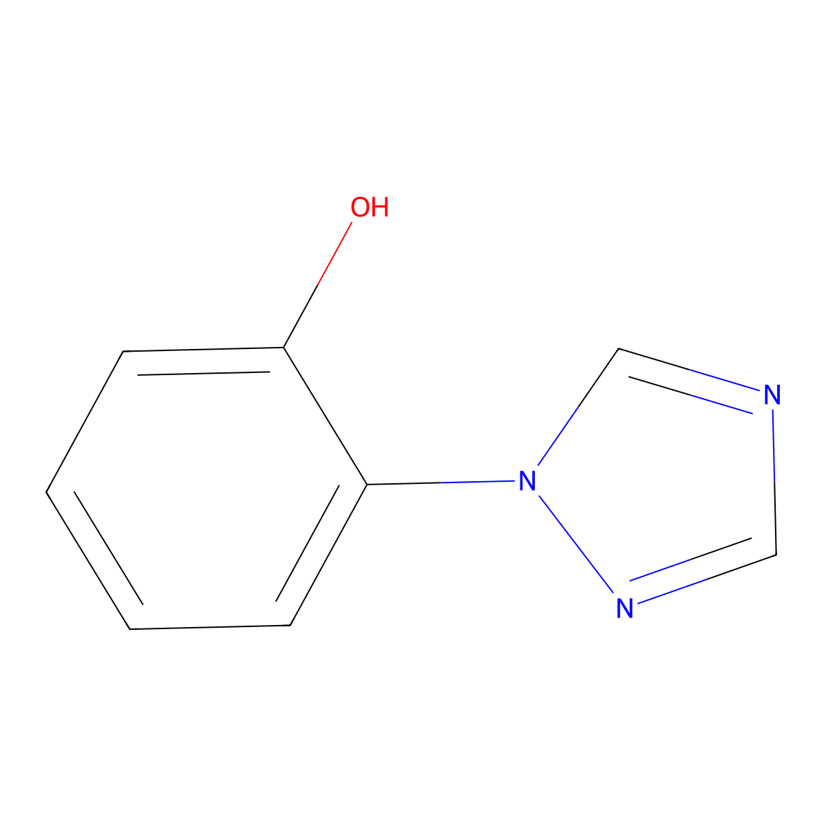 2-(1H-1,2,4-triazol-1-yl)phenol molecular structure, CAS 1340463-49-1