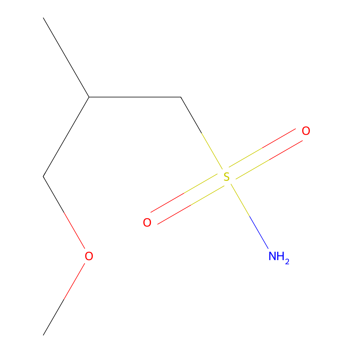 3-Methoxy-2-methylpropane-1-sulfonamide molecular structure, CAS 1340464-58-5